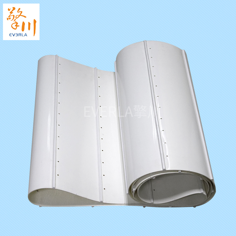pvc<a href='http://www.zgcinnotown.com.cn/shusongdai/' target='_blank'><u>輸送帶</u></a>加導(dǎo)條打孔食品<a href='http://www.zgcinnotown.com.cn/shusongdai/' target='_blank'><u>輸送帶</u></a>主圖