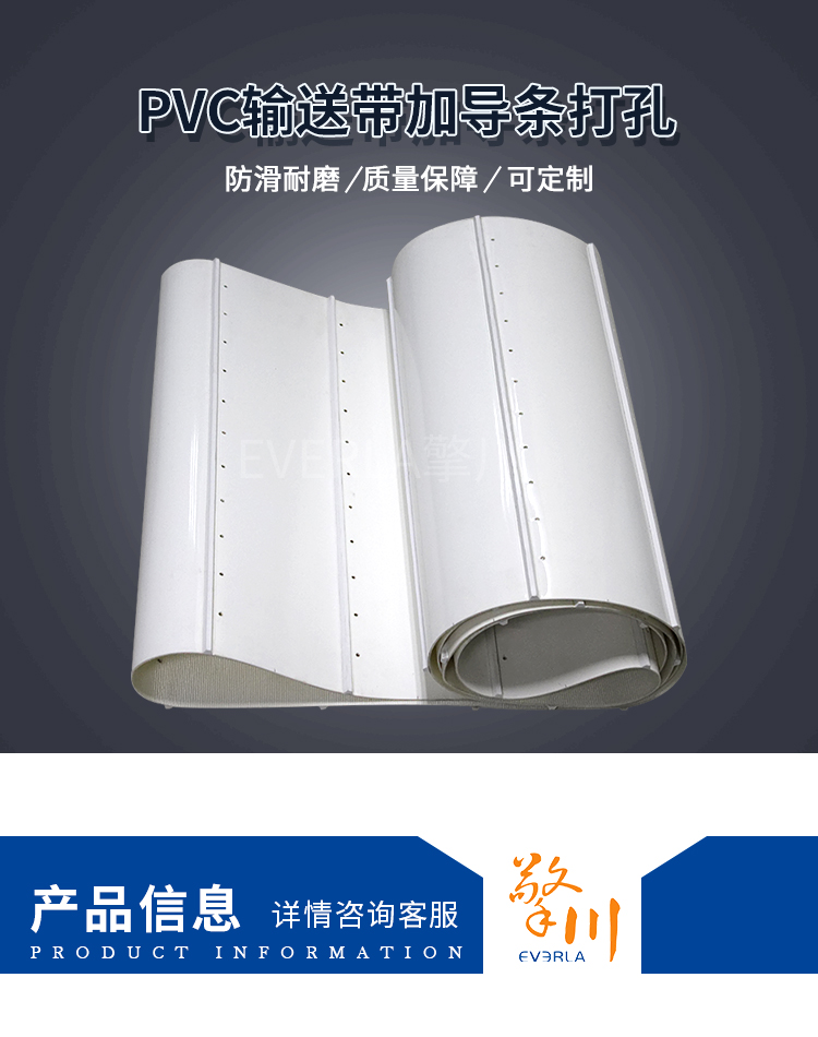 pvc輸送帶加導(dǎo)條打孔<a href='http://www.zgcinnotown.com.cn/shusongdai/shipin/' target='_blank'><u>食品輸送帶</u></a>細(xì)節(jié)圖1