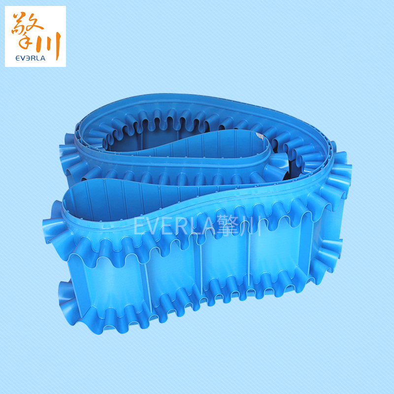 PU檔板裙邊食品<a href='http://www.zgcinnotown.com.cn/shusongdai/' target='_blank'><u>輸送帶</u></a>的圖片