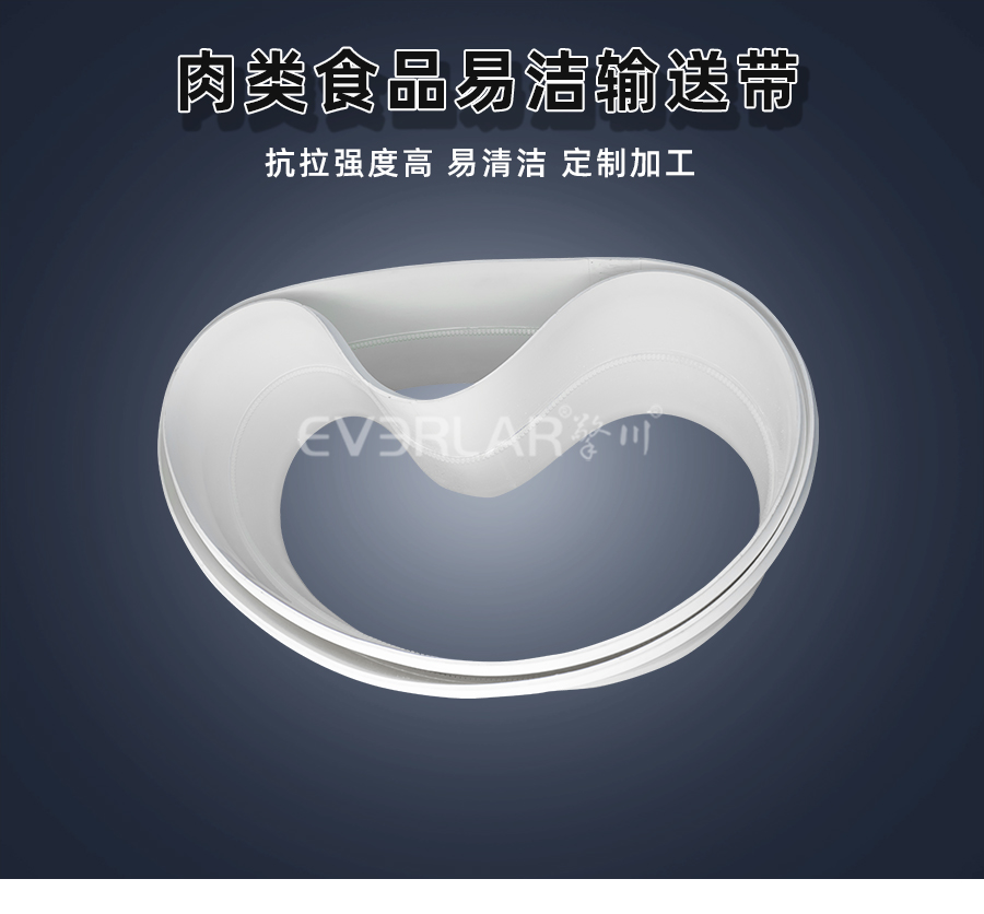 肉類食品易清潔<a href='http://www.zgcinnotown.com.cn/shusongdai/' target='_blank'><u>輸送帶</u></a>詳情頁(yè)01