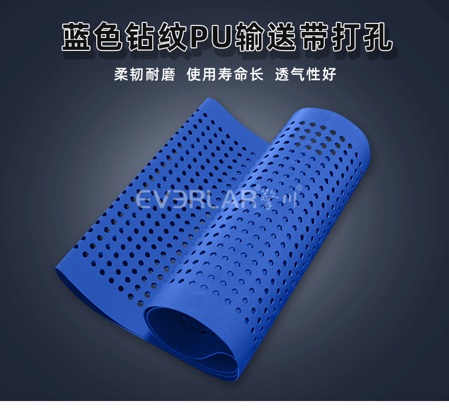 藍色鉆紋PU<a href='http://www.zgcinnotown.com.cn/shusongdai/' target='_blank'><u>輸送帶</u></a>打孔詳情01